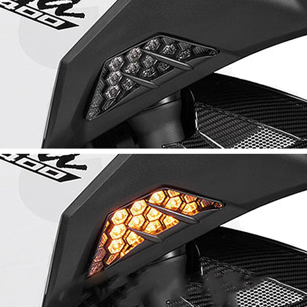 Motorcycle LED Turn Signal Flashing for Kawasaki 300 400 650 1000 ZX6R