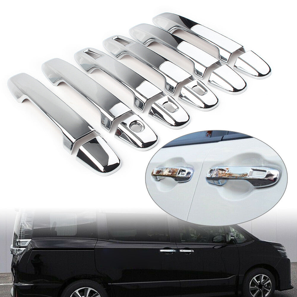 ABS Door Handle Cover Grab Holder Trim for Toyota Voxy Noah R80 2014-2018 12pcs