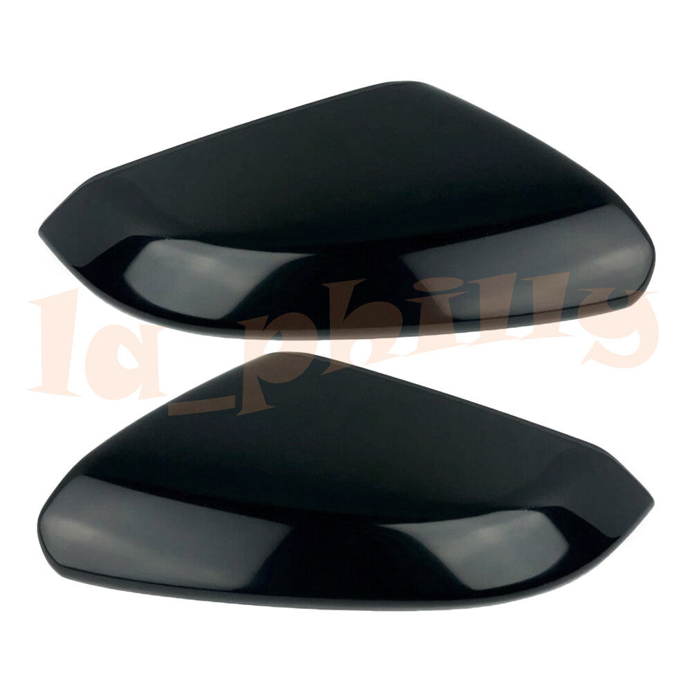 Fit for Honda for Civic 2016-20 Black Front LHRH Side Mirror Cover Trim Cap Plastic