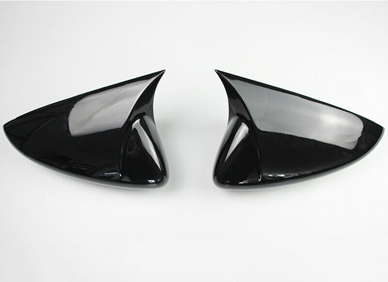 for Mazda 3 Axela 2019-2023 Glossy Black OX Horn Rearview Side Door Mirror Cover