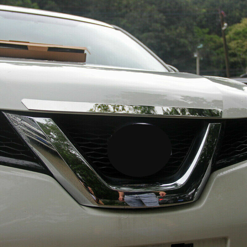 for Nissan Rogue 2014-2020 Chrome Front Hood Bonnet Lip Molding Strip Cover Trim