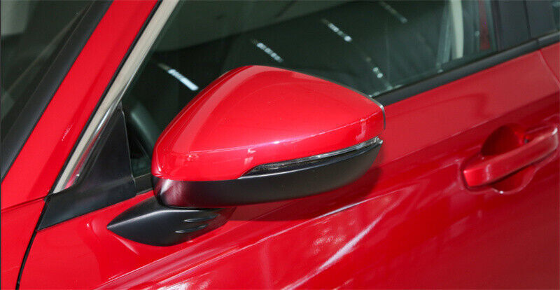 Red Left Side Rearview Mirror Cover Shell Cap Fit for Honda for Civic 11th 2022-2023