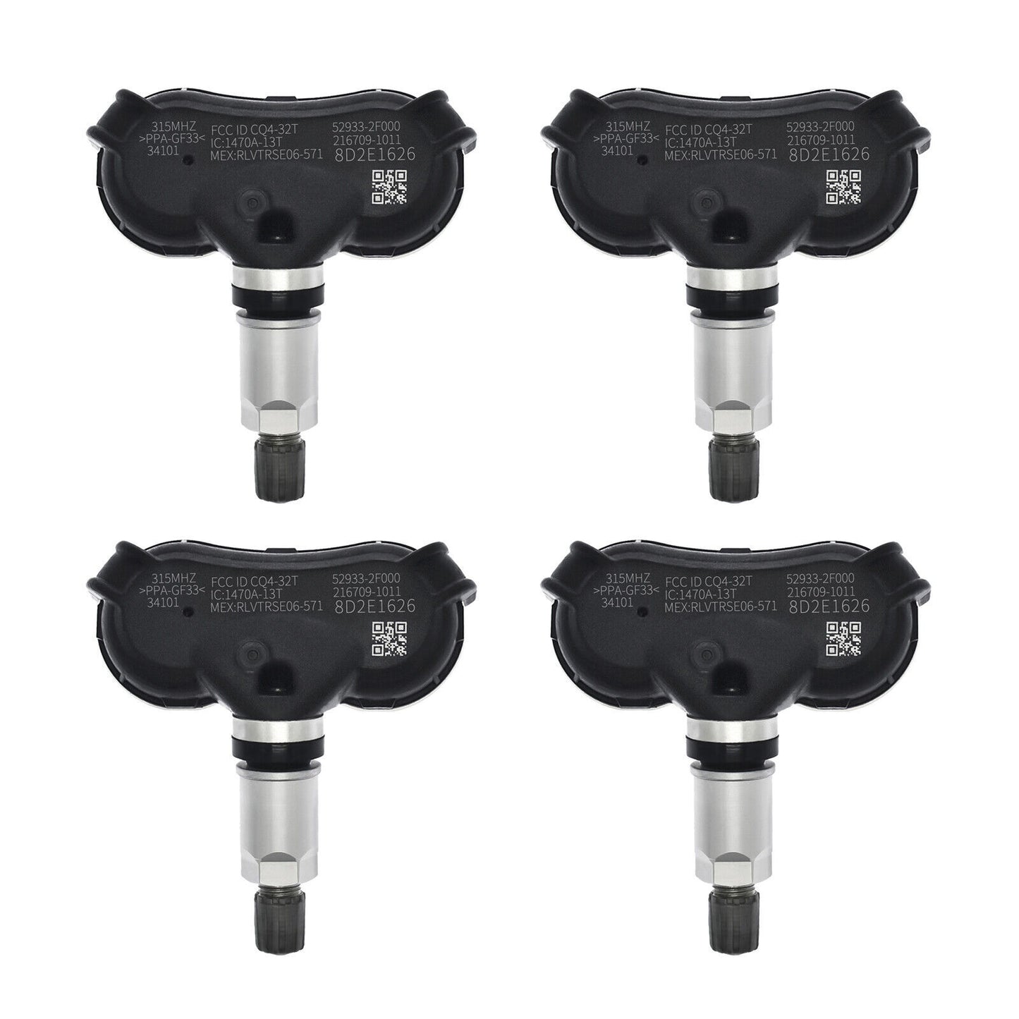 4x Tire Pressure Sensor 315 MHz ?for Hyundai Kona for Genesis Sonata for Kia Rio Spectra