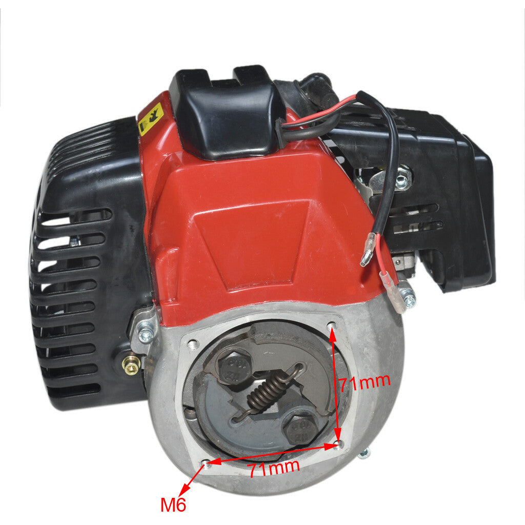 50cc 49cc 2-stroke engine motor kit with gearbox for gas-powered scooter, pocket bike, all-terrain vehicle