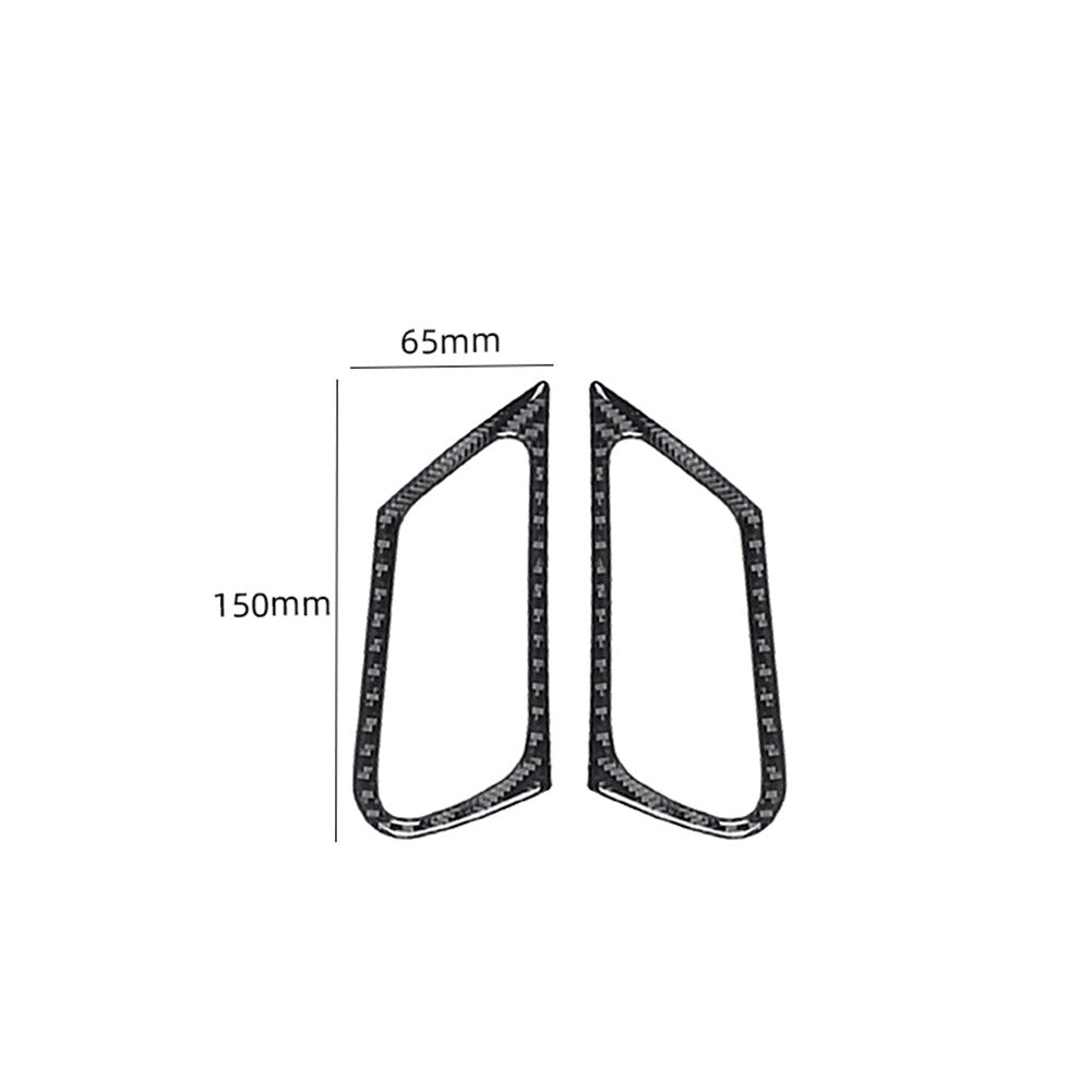 Carbon fiber interior front door handle cover trim for Mercedes-Benz W20305-07