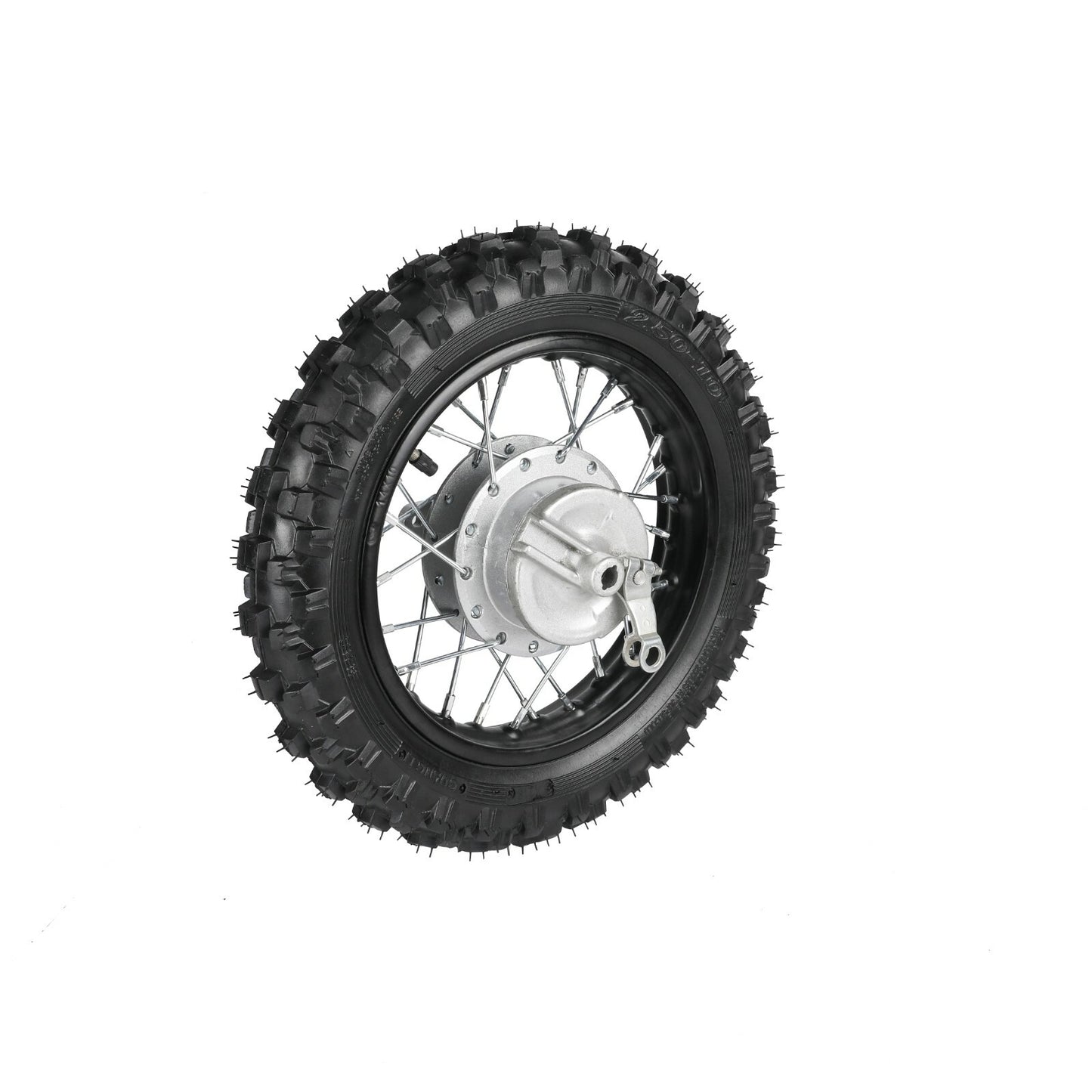 10-inch rear wheel and tire assembly for 50cc, 70cc, and 110cc off-road bikes: CRF DRZ70, PW50, TTR50