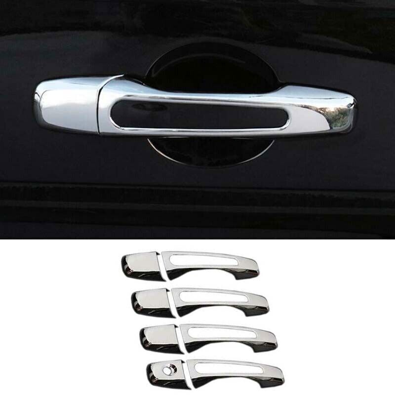 8PCS Chrome style Exterior Side Door Handle Cover Trim for Ford Explorer 16-19
