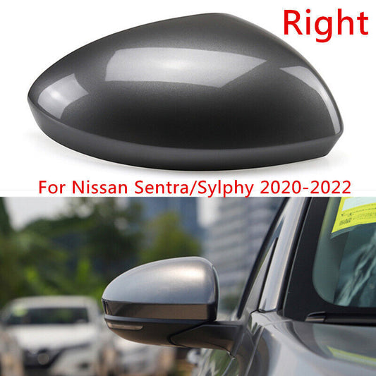 Gray Right Rearview Mirror Shell Cover Cap for Nissan Sentra/Sylphy 2020-2022