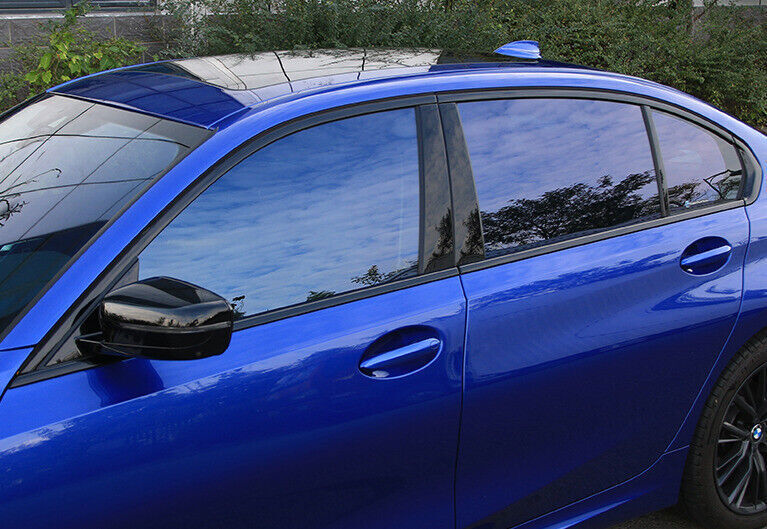 for BMW 3-Series 2019-23 Gloss Black Rearview Mirror External Door Cover Trim 2P