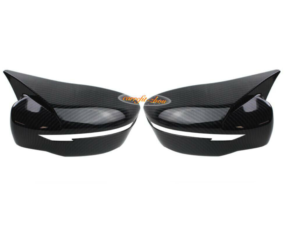 for Nissan Pathfinder 2017-2020 Carbon Fiber ABS Side Rearview Mirror Cover Trim