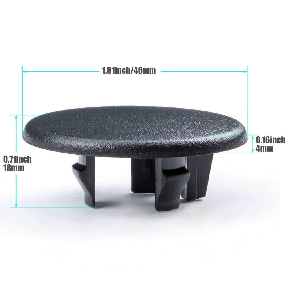 4-Pack 15279689 American Black Rear Armrest and Rear for Seat Bolt Covers for Chevrolet and for Cadillac