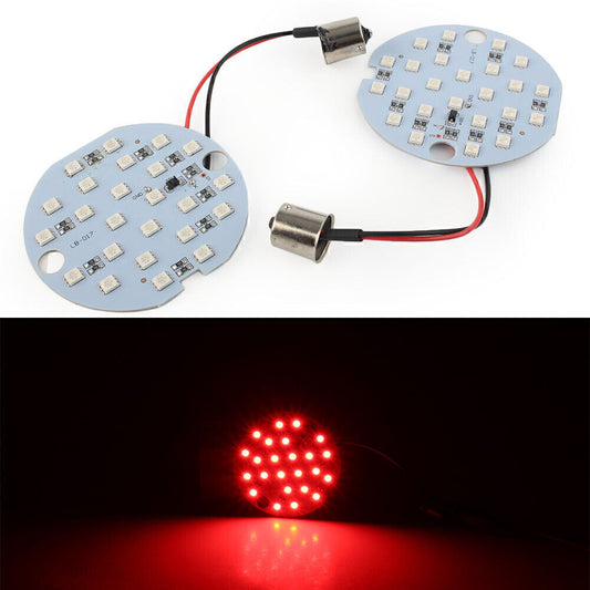 Red Turn Signal/Daytime Running Panel Light Fit for Harley 1156 BA15d