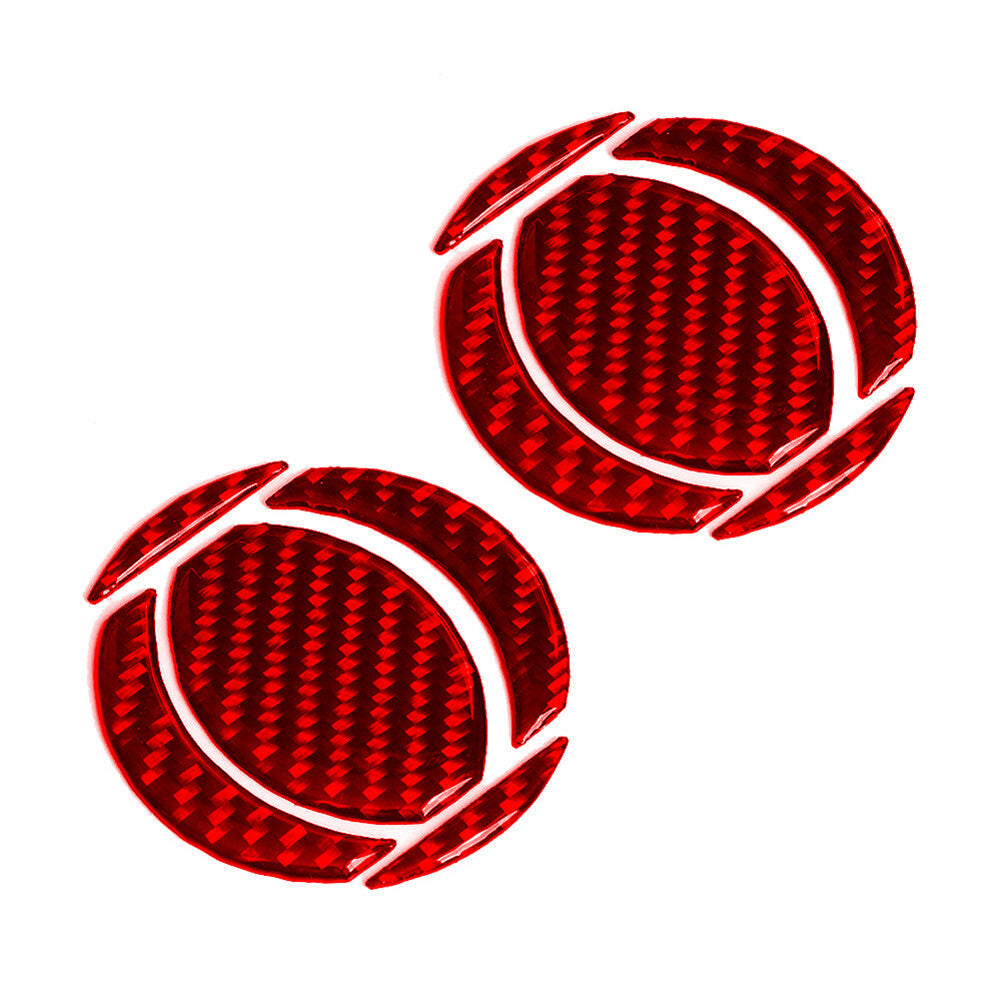 10x Carbon Fiber Air Vent Outlet Cover Trim for Suzuki Grand Vitara 2006-13 Red