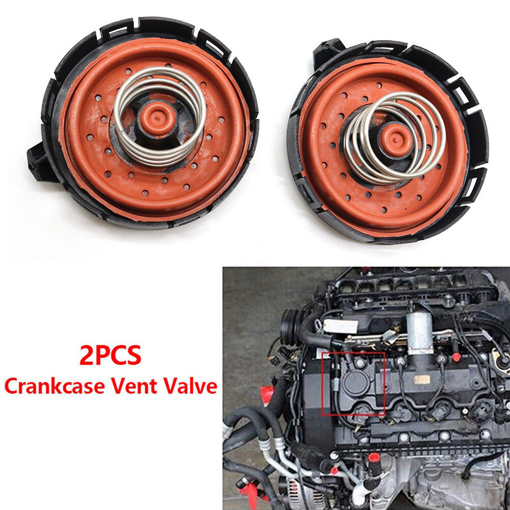 2PCS Crankcase Vent PVC Valve for BMW 545I 550I 645I 650I 745I 750I for ALPINA B7 X5