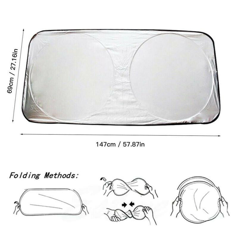 Car Sunshade Sun Visor Shade Protection Window Film Cover Protect Reflector 1.5M