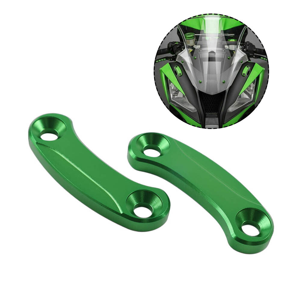 Rearview Mirror Block Off Base Plates Cover for Kawasaki ZX-10R 16-21 ZX6R 19-21