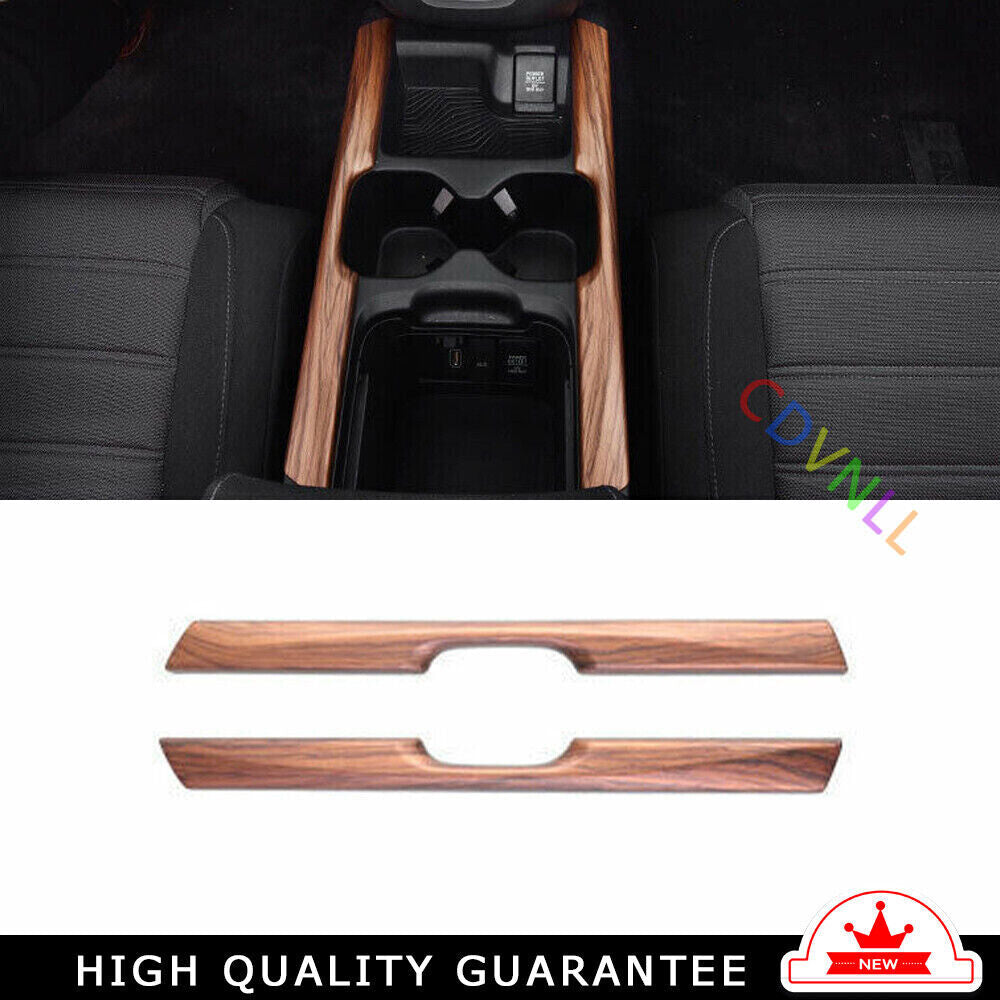 Gear Shift Both Side Cover Trim 2 for Honda CRV CR-V 2017-2022 Matte Peach Wood
