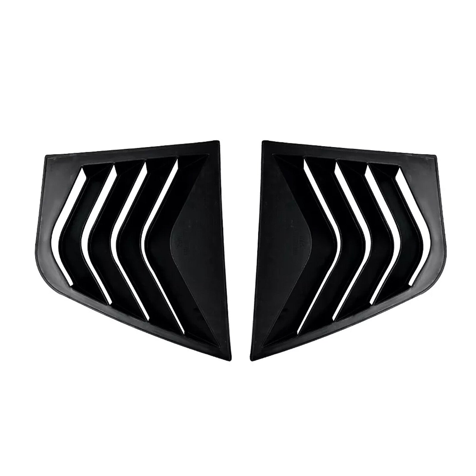 Gloss Black for KIA Stinger 17-23 Rear Window Quarter Glass Vent Louver Covel