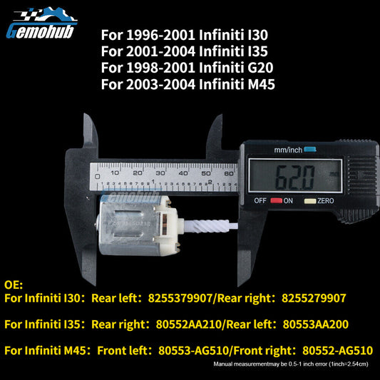 Door Lock Motor for Infiniti 1996-01 I30 01-2004 I35 1998-2001 G20 2003-2004 M45