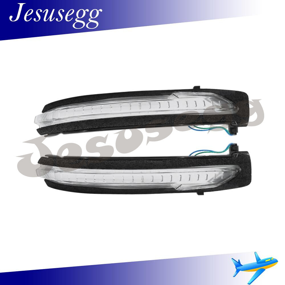 2 x Exterior LHRH LED Wing Mirror Indicator Lens 12V for Nissan Qashqai for X-Trail