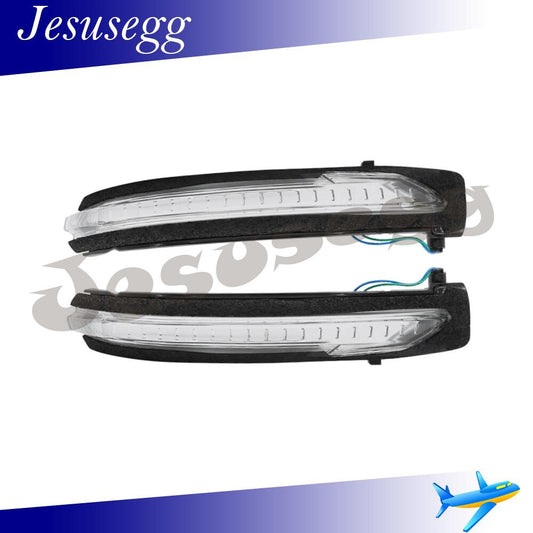 2 x Exterior LHRH LED Wing Mirror Indicator Lens 12V for Nissan Qashqai for X-Trail