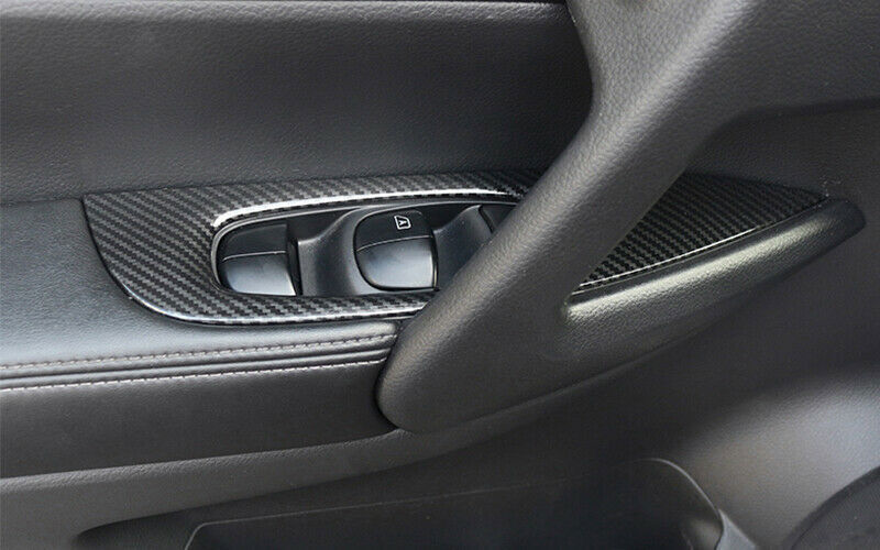 for Nissan Rogue Sport 2017-2021 Carbon Fiber ABS Window Lift Panel Switch Trims