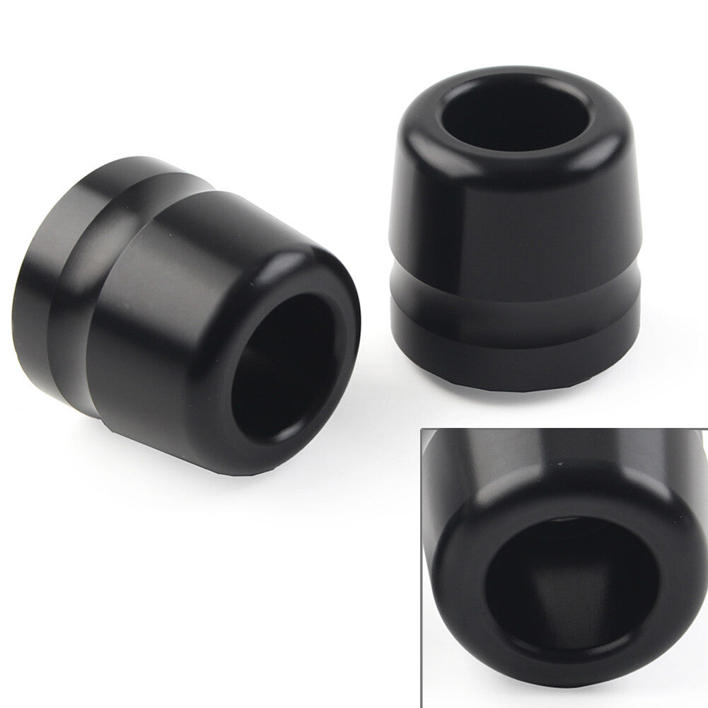 2¢ª CNC-Lenkergriffe Bar End Slider Cap f¨¹r for BMW S1000RR HP4 S1000R F800R Schwarz