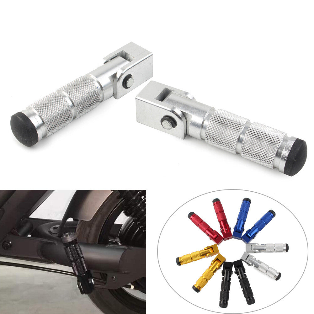 for YAMAHA for Suzuki for Kawasaki M8 Footpegs Folding Passenger Foot Pegs Red