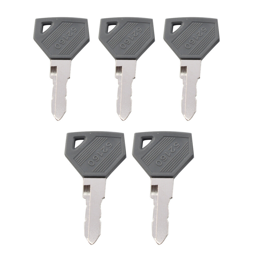 5pc Ignition Key 198360-52160 AM879480 For Yanmar EX450 Cub Cadet Tractor SC2400
