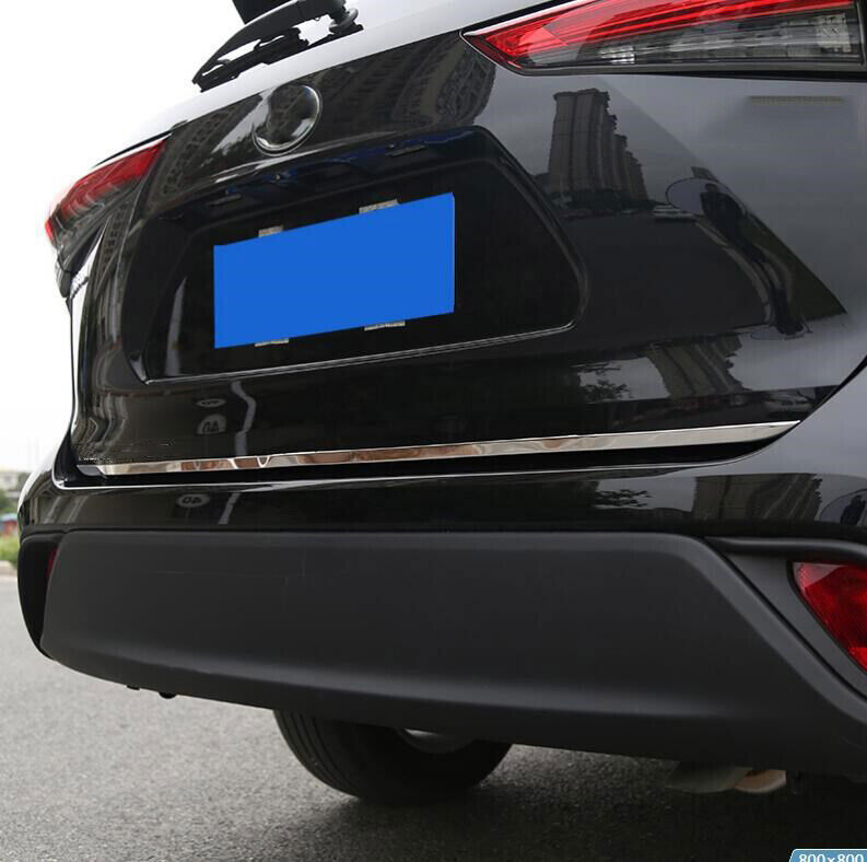 Chrome Rear Door Trunk Lid Cover Trim S.Steel for Toyota Highlander 2020-2024