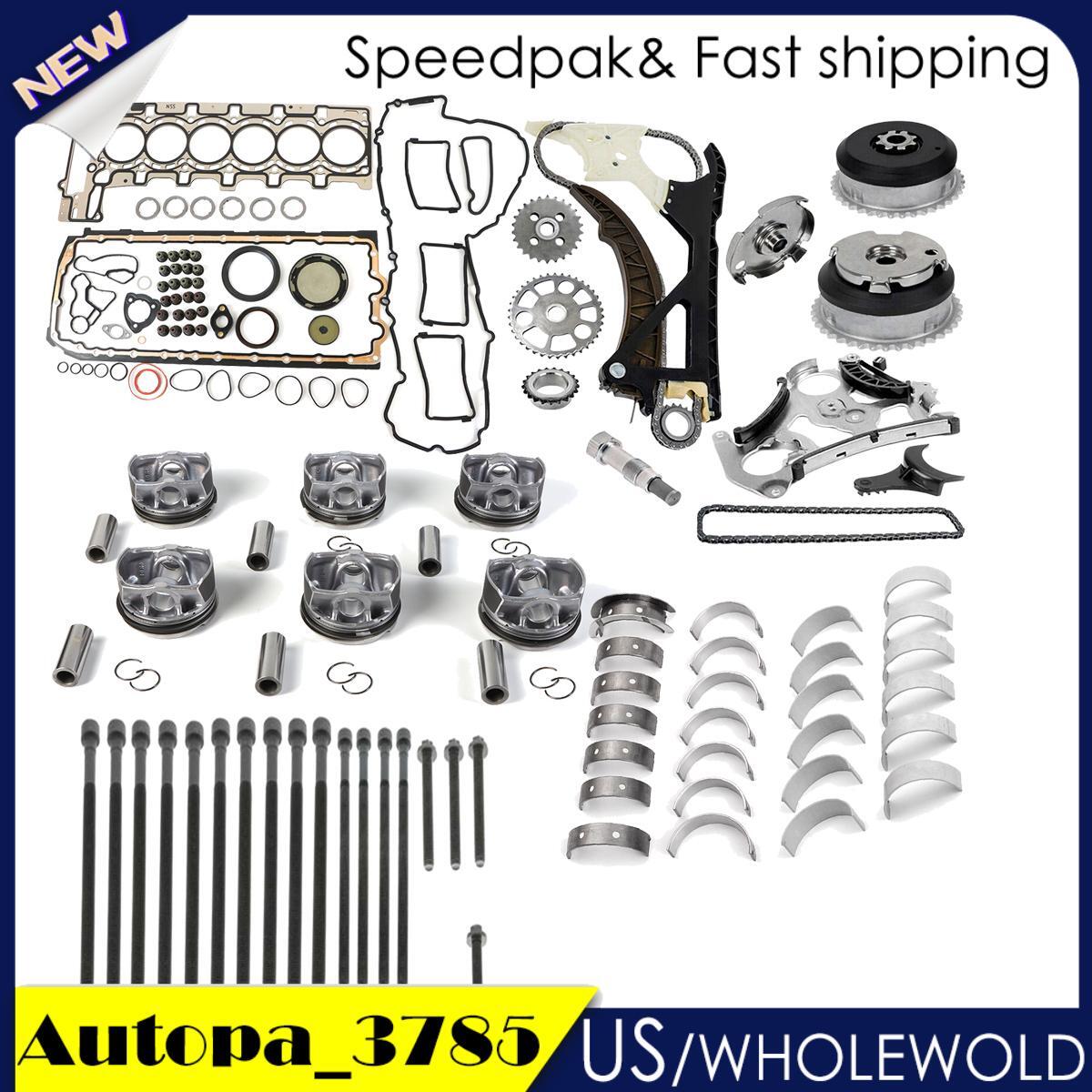 Engine Rebuild Kit Timing Chain Kit Oil Pump Camshaft Gear For 3.0L for BMW N55