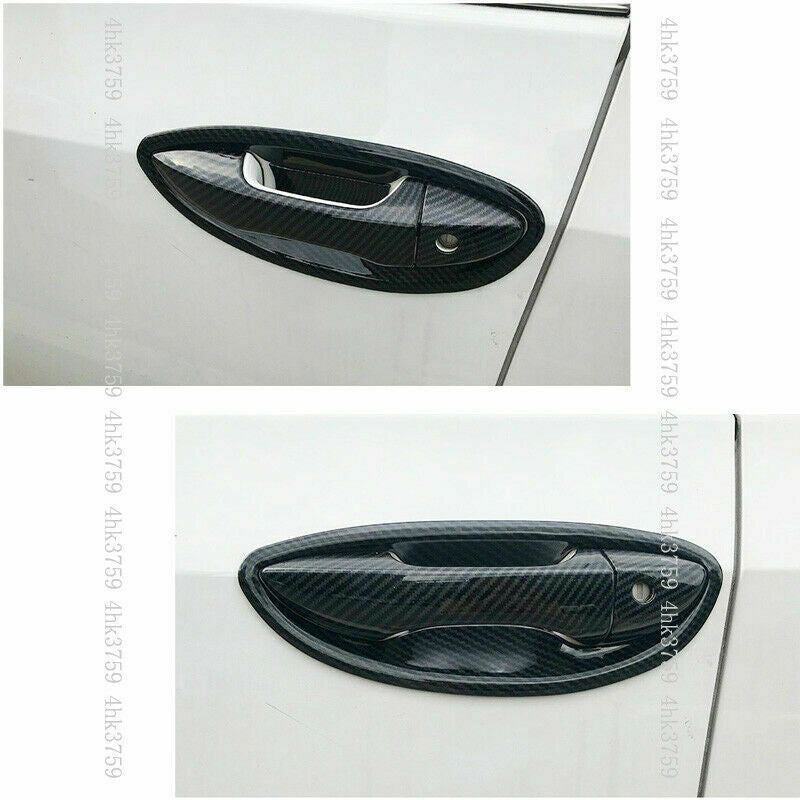 16Pcs Carbon Fiber Door Handle Molding Covers for Toyota for Corolla Sedan 2014-2018