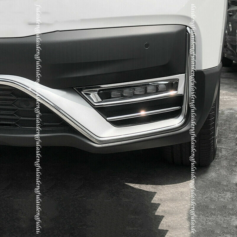 for Honda CRV CR-V 2020-2022 DX Chrome Front Fog Light Lamp Moulding Cover Trim