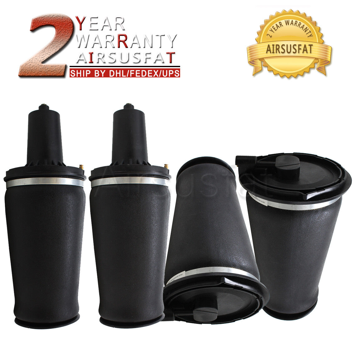 4Pcs Front+Rear Air Spring for Land Rover II P38 RKB101460 REB000550 New 95-02
