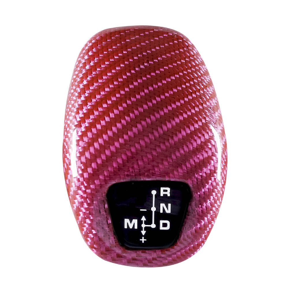 Pink Carbon Fiber Gear Shift Knob Cover Trim for Panamera 971 Chassis G2 17-2025