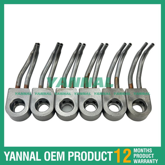 6-pack 2773076 168-4539 oil cooling nozzles suitable for Caterpillar C18 C16 C15 3406E