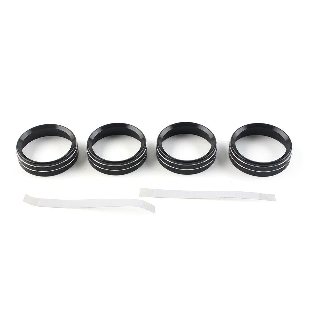Air Conditioner Switch Button Ring Knob Trim Fit for Ford F150 XLT 2015-2020 Black
