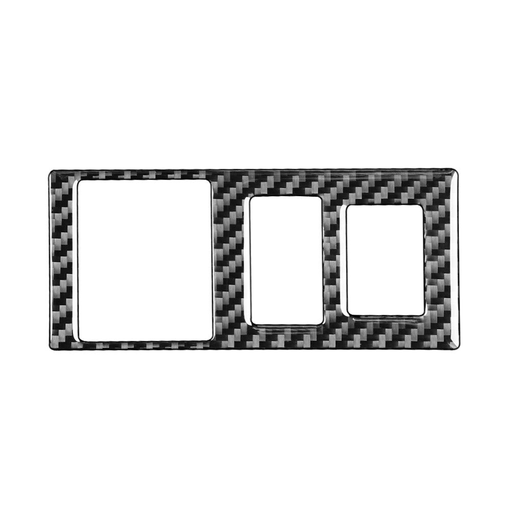 Carbon Fiber Head Light Control Button Cover Fit for Toyota Tundra 2014-2021 Black