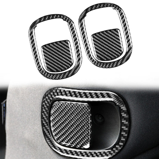 Carbon Fiber for Seat Backrest Switch Cover Trim for Dodge for Challenger 2015-2023 19