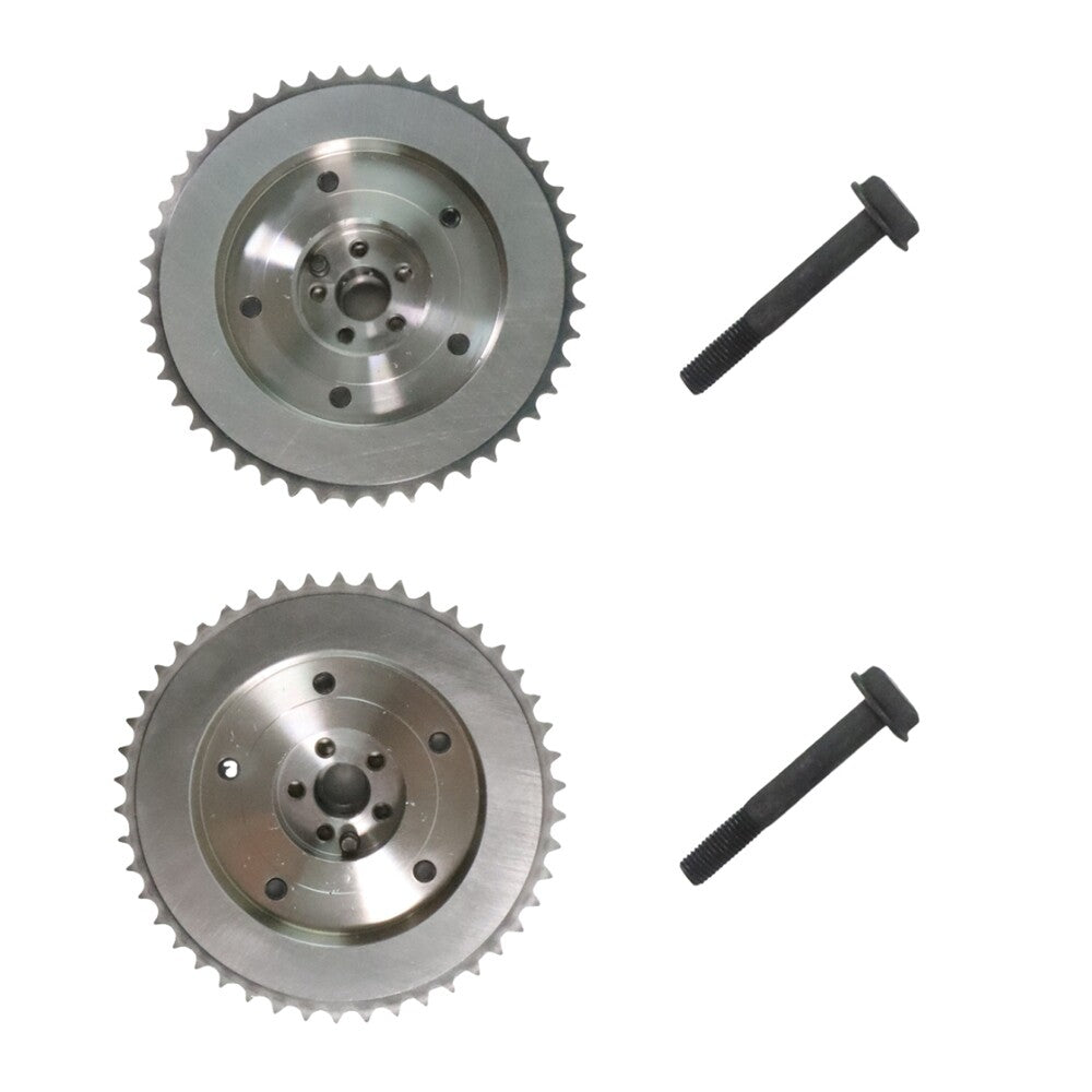 2x IntakeExhaust Cam Camshaft Phaser Gear For 2.0 2.4L for Chevrolet Equinox Impala