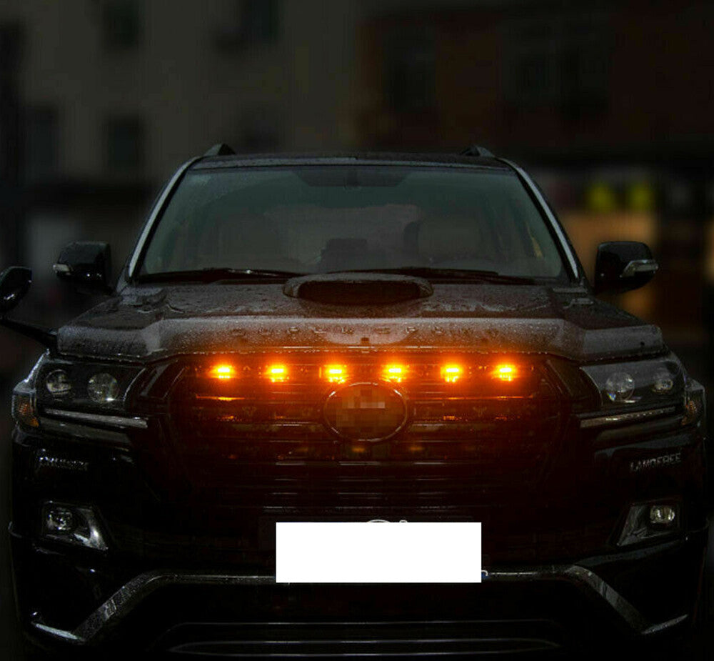 LED Front Grille Light Bar Belt Lamp Refit for Toyota for Land Cruiser LC200 2016-21