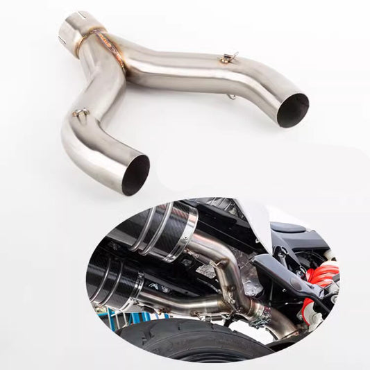 For Shiver 900 17-21 Shiver SL900 Motorcycle Exhaust 51MM Mid Link Pipe