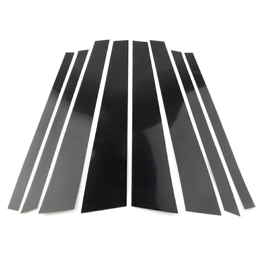 Door Trim Pillar Posts Cover Trim Panel Set for BMW X5 E70 2007-2013 8PCs Black