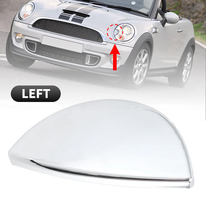 2Pcs Headlight Washer Nozzle Cover Cap for BMW for MINI Cooper R55 R57 R56 R58 R59