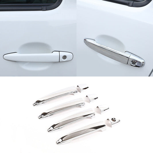 Fit For T@yota T@coma 2011-2015 Chrome ABS Side Door Handle Decorative Trim 8PCS