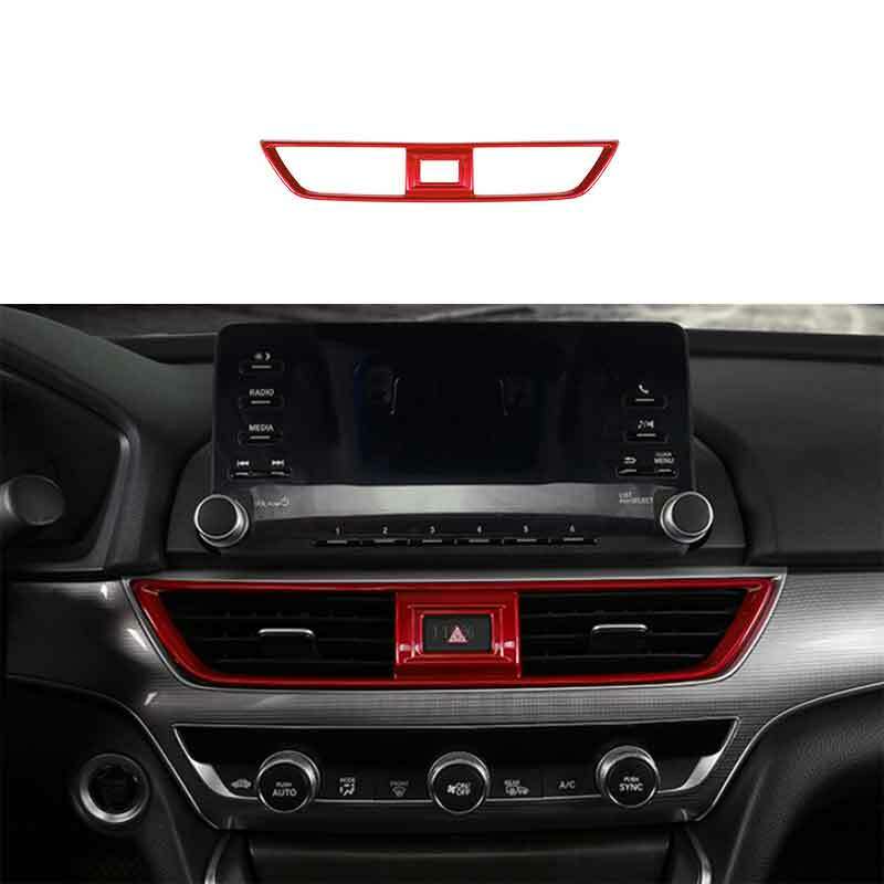 New Red ABS Middle Air Outlet Vent Cover Trim For 2018-2021 for Honda Accord 10th