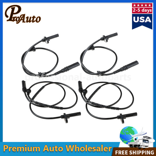 4x Front Rear Left Right ABS Wheel Speed Sensor for BMW X5 X6 E70 E71 F15 F16
