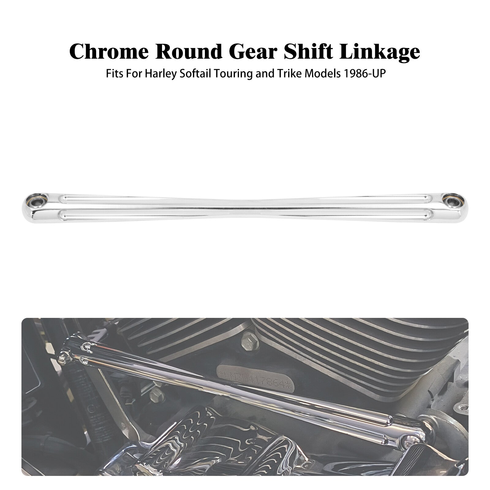 Chrome Gear Shifter Shift Linkage for Harley Touring Road Electra Glide 86-2023