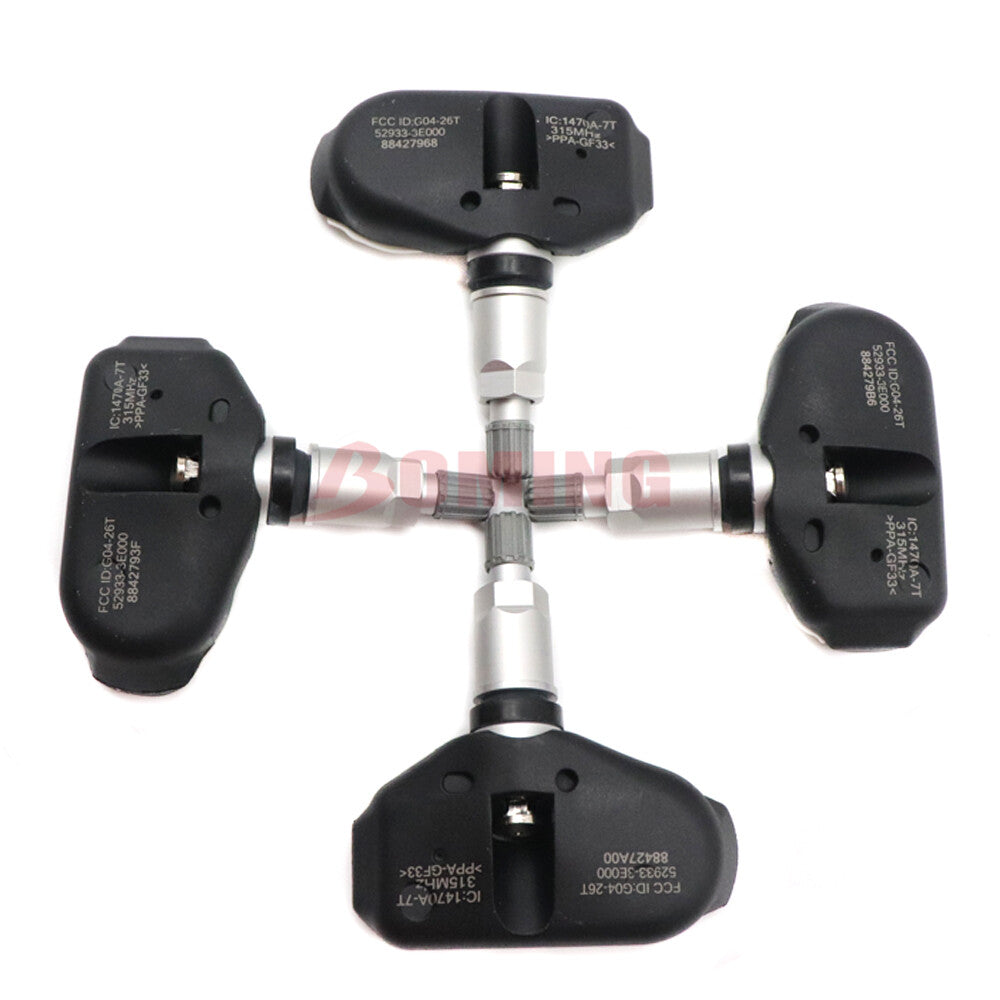Set of 4 TPMS 52933-3E000 Tire Pressure MONITOR Sensor Fits for HYUNDAI SONATA