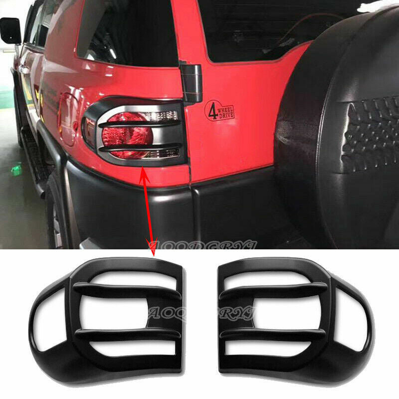 Matte Black Rear bumper Tail Light Cover Trim for Toyota FJ Cruiser 2007-2020